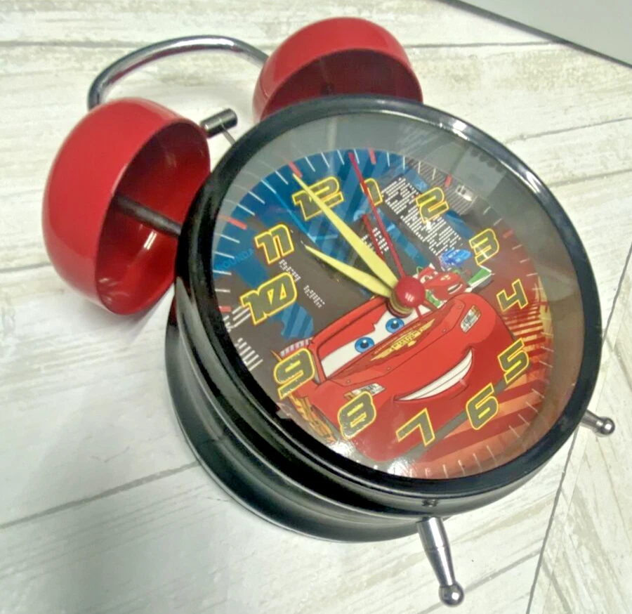 Disney Cars Mcqueen Alarm Desk Clock 3.75" Home or Office Decor child clock - Image 2 of 4