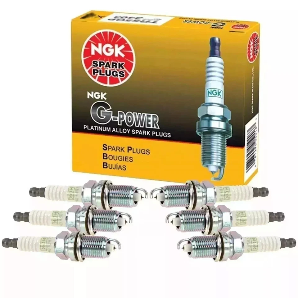 Velas de ignição NGK "G-POWER" platina (conjunto de 6) para 2010-2014 Acura TSX 3.5L V6 - Imagem 2 de 2