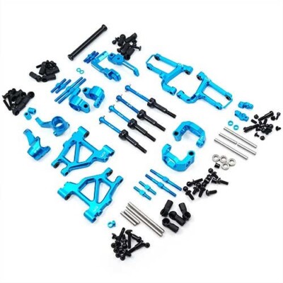 YEAH RACING Alu Aufhängungs upgrade set blau passend f. Tamiya MF01X TAMC-S07BU