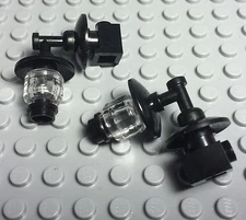 Lego 2 Black City Mini Figures House / Porch / Coach Lighting / Street Lights
