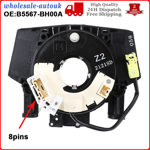 Spiraluhr Federkabel für Nissan Pathfinder Qashqai J10 Navara B5567-BH00A - Bild 3 von 9