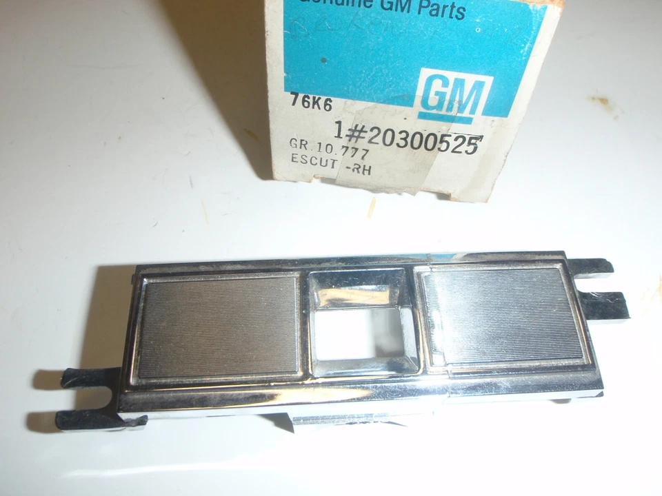 Interruptor de ventana eléctrica con bisel Escutcheon original usado 82 83 84 Oldsmobile Omega Foto 2 de 4