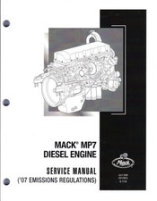 NEW PRINTED BOOK Mack MP7 Diesel Engine Service Repair Shop Manual '07 Emis 5114