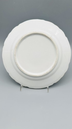 Antico piatto Veduten Biedermeier con motivo policromo dipinto a mano 1850 circa - Foto 7 di 7