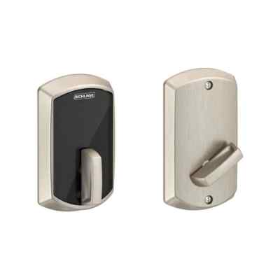 SCHLAGE Control BE467 GRW 619 Smart Deadbolt Keyless Lock In Satin Nickel