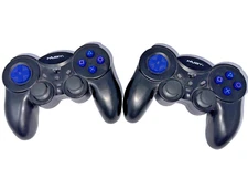 Set of 2 Sony PlayStation 2 PS1 PS2 Nuby Wireless Controller No Dongles TESTED