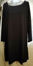 Judy P Black Dress Long Sleeve Dress Size Large - Microfiber