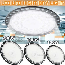UFO LED High Bay Light 100W 200W 300W 500W Warehouse Led Lamp Garage Shop Light 
