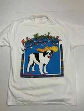 Vintage 90's Big Dogs Feliz Navidog Shirt Unisex Cotton Size S to 5XL
