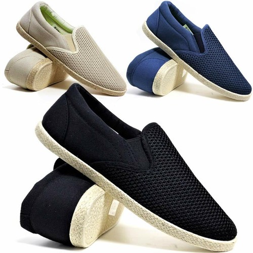 Mens Slip On Casual Canvas Espadrilles 