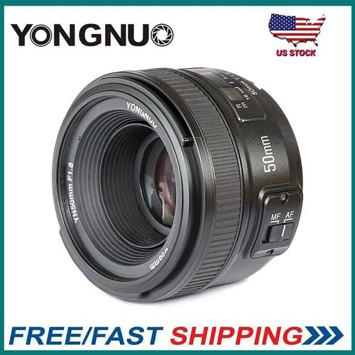 YONGNUO YN EF 50mm f/1.8 AF Lens YN50 Aperture Auto Focus for Nikon Camera