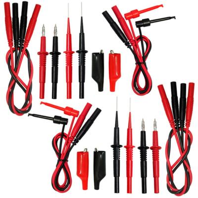 2pcs AideTek Silicone Rubber Wire Test Leads for FLUKE multimeter tester TL20257