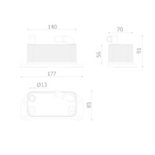 1x Ölkühler, Motoröl MAHLE CLC 349 000P passend für VOLVO