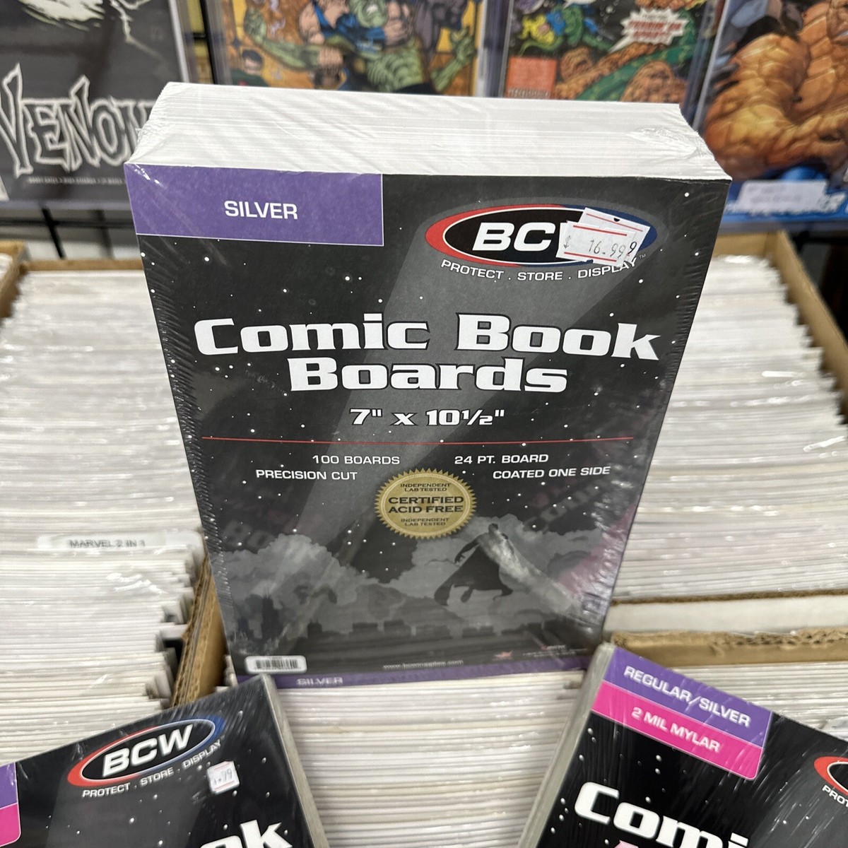 1 Pack (50) BCW Current Comic Book Heavy-Duty 2 MIL MYLAR Bags Archival