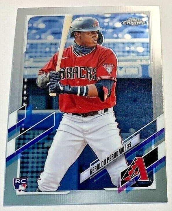 2021 Topps Chrome Update Baseball #USC66 Geraldo Perdomo RC Diamondbacks