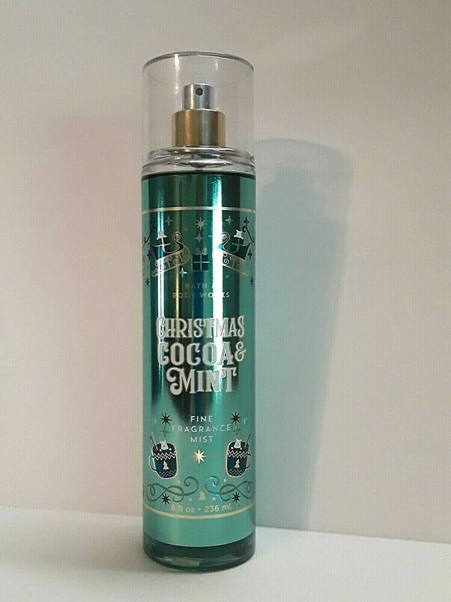 Bath Body Works Christmas Cocoa Mint Fragrance Mist 8oz Rare