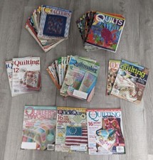 Huge Lot of 70 Quilt Quilting Quilters Magazines 90's to 2000's