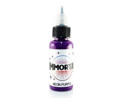 IMMORTAL INK IMMORTAL NEON PURPLE UV Black Light 4 Sizes Available Tattoo Ink Supply