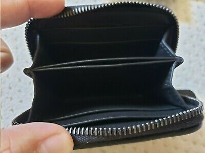 NIB Bottega Veneta Zip Around Card and Coin Wallet, BLACK OR NIB Bottega Veneta Zip Around Card and Coin Wallet, BLACK OR