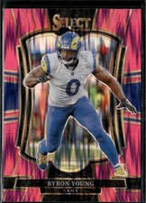 2025 Panini Select #121 Byron Young Pink Prizm Shock