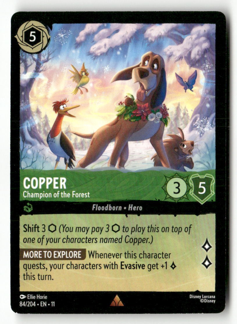 Copper - Champion of the Forest 84/204 Rare Winterspell Lorcana Near Mint