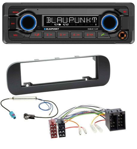 Blaupunkt MP3 Bluetooth USB AUX Autoradio für Fiat Panda (ab 2012) - schwarz - Bild 1 von 10