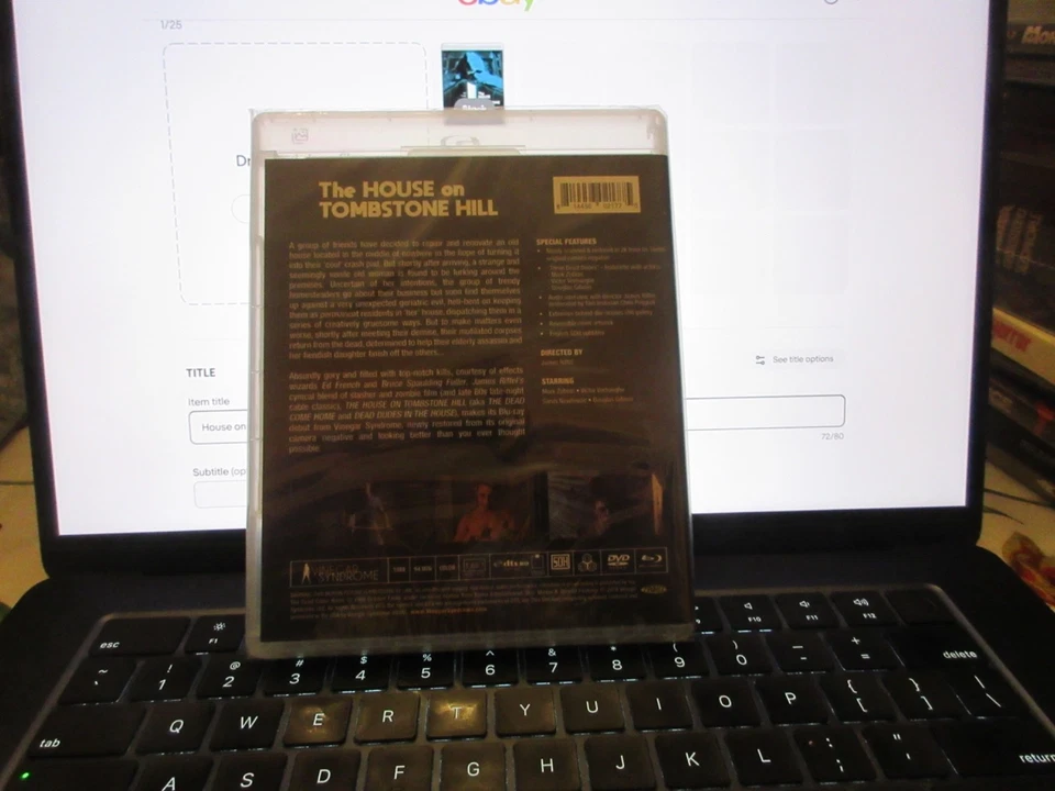 Дом на Tombstone Hill BLU RAY уксус синдром новый запечатанный Бесплатная доставка!!! - Изображение 2 из 3