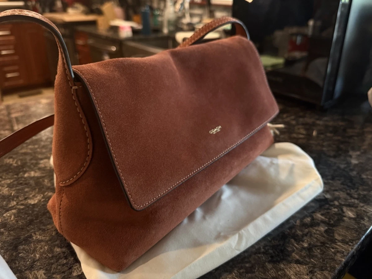 Coach Suede Shoulder Bags for Women for sale - eBay