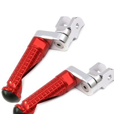 MPRO 1 inch Riser Red Front Foot Pegs For ER-6N 09 10 11 12 13 14 15 16