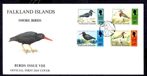 Falkland Islands - 1995 Shore Birds First Day Cover