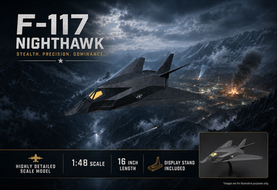 F-117 Nighthawk Stealth Fighter Masterbuild Display Model 1:48