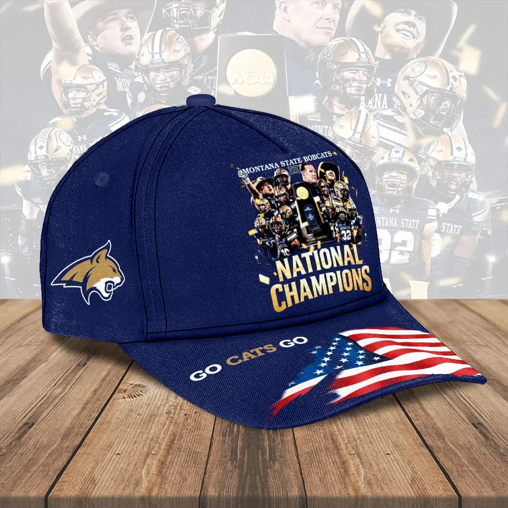 Montana Bobcats Football 2025 National Champions Classic Cap