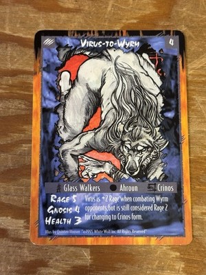 Rage:CCG- Virus-to-Worm- White Wolf - Unlimited