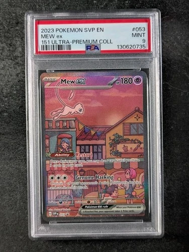 2023 Pokemon MEW EX #053 Black Star Promo S&V 151 Ultra-Premium Coll. PSA 9