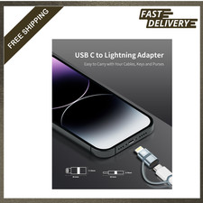 USB C to Lightning Adapter 3 Pack, Supports Fast Charging Data Sync for iPhone