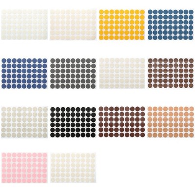 30Pieces Realistic Texture Stickers for Concealing Screw Holes in Furniture