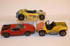 3 Vintage 1969-1975 Hot Wheels Redline Cars WARPATH / ROCK BUSTER / SAND DRIFTER