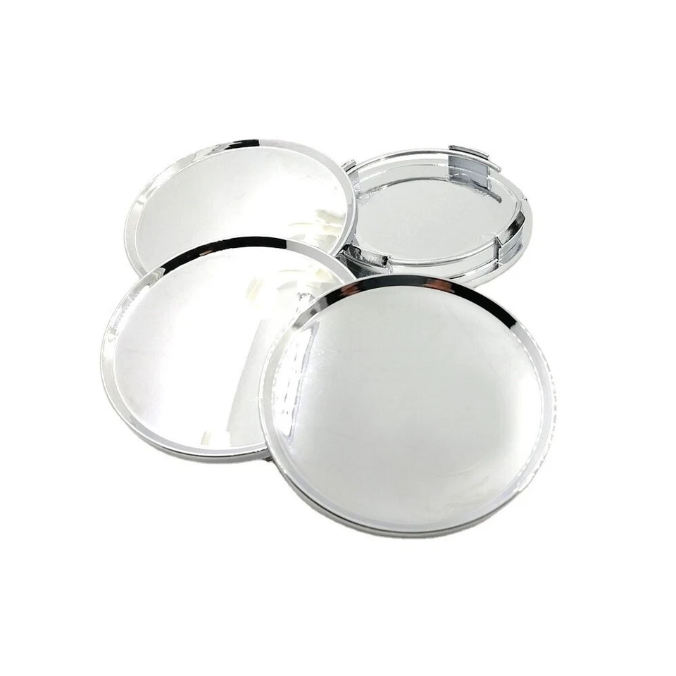 4Pcs 63mm Car Wheel Center Caps Hub Tyre Rim Hub Cap Cover ABS Chrome Universal - Image 3 of 4