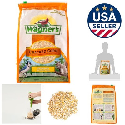 10-Pound Allergen-Free Cracked Corn Bird Seed for Backyard Wildlife Delight