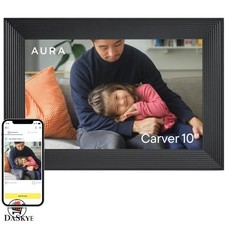 Carver 10.1" WiFi Picture Frame - Effortless Photo Sharing via App, Gift-Boxed
