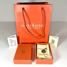 James Avery Sterling Silver St. Christopher Medal Pendant & Chain