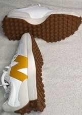 New Balance 327 Sneaker Low Top Weiß/Gelb Schnürung Gummisohle EU 37