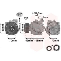 VAN Wezel Kompressor Klimaanlage FüR Opel Mokka/Mokka X Chevrolet Aveo