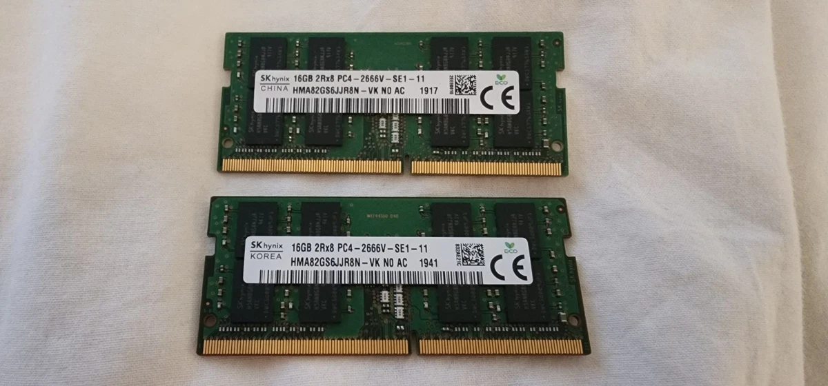 PC4-21300 (DDR4-2666) Bus Speed Computer RAM 32 GB Total Capacity