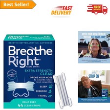 Extra Strength Clear Nasal Strips - Drug-Free Relief for Snoring  Congestion