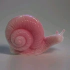 Vintage Fenton Pink Art Glass Snail Figurine Paperweight Embossed Logo Rosalene