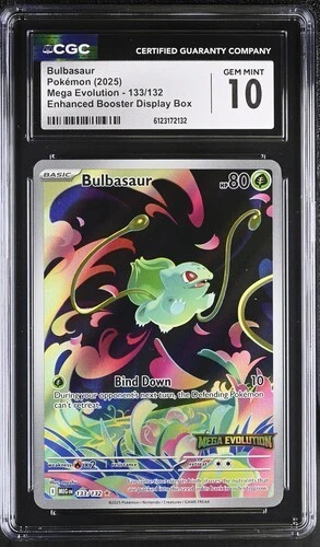 Pokémon Bulbasaur 2025 Mega Evolution 133/132 CGC 10 *Stamped*
