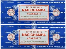 Satya Sai Baba Nag Champa Agarbatti Pack of 2 Incense Sticks Boxes 250gms Each