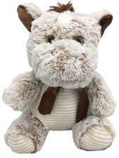 Dan Dee Plush Fuzzy Frosted Brown Horse, 15 inch Pony Stuffed Animal Pal