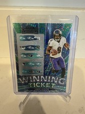 Lamar Jackson 2023 Panini Contenders Winning Ticket Sparkle #14 Baltimore Ravens
